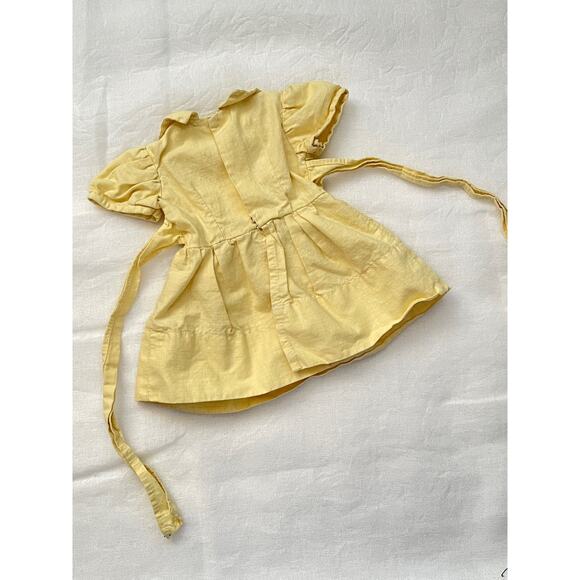 Adorable Vintage Yellow Doll Dress - Picture 3 of 7